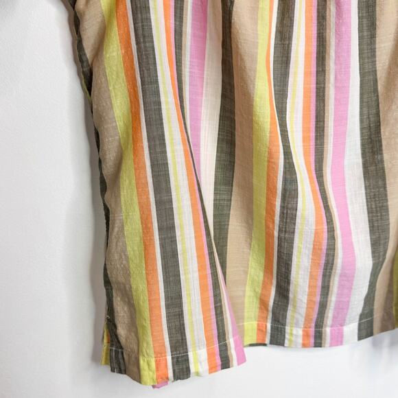 NWOT LOFT Striped Tee Shirt square neck 100% cotton A-line 3213 - Picture 4 of 8